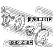 Ступица передняя FEBEST 0282-Z50F