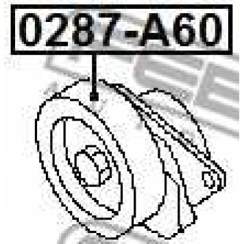 Натяжной ролик поликлинового ременя FEBEST 0287-A60