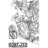 Натяжной ролик поликлинового ременя FEBEST 0287-J32