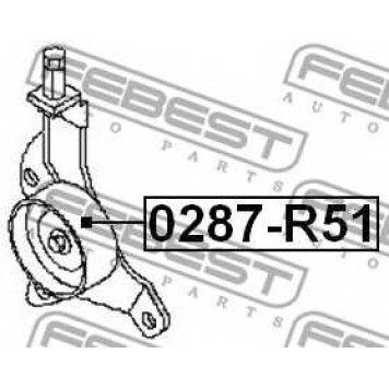 Натяжной ролик поликлинового ременя FEBEST 0287-R51