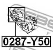 Натяжной ролик поликлинового ременя FEBEST 0287-Y50