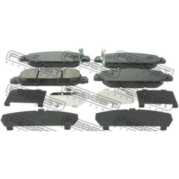 Колодки тормозные передние подходит для HONDA ACCORD CR1 2013-2014 [GN] <b>FEBEST 0301-CR5F</b>-1