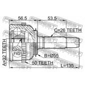 Шарнир приводного вала FEBEST 0310-021A50