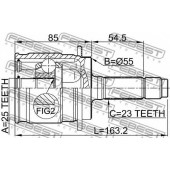 Шарнир приводного вала FEBEST 0310-RD5R