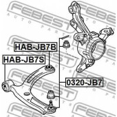 Несущий / направляющий шарнир FEBEST 0320-JB7