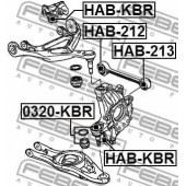 Несущий / направляющий шарнир FEBEST 0320-KBR