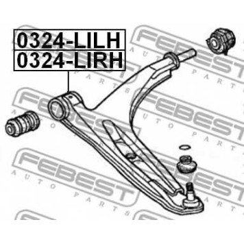 Рычаг независимой подвески колеса FEBEST 0324-LIRH