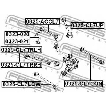 Рычаг независимой подвески колеса FEBEST 0325-CL7UP