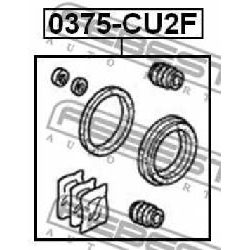 Ремкомплект тормозного суппорта FEBEST 0375-CU2F-1