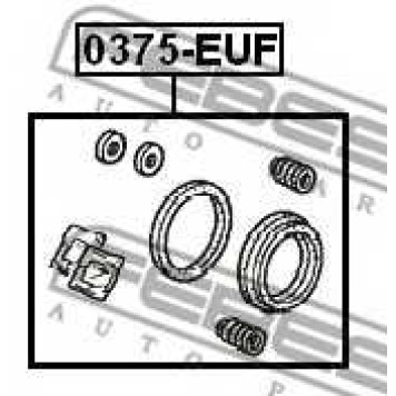 Ремкомплект тормозного суппорта FEBEST 0375-EUF
