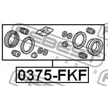 Ремкомплект тормозного суппорта FEBEST 0375-FKF-1