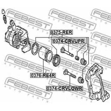 Ремкомплект тормозного суппорта FEBEST 0375-RER-1