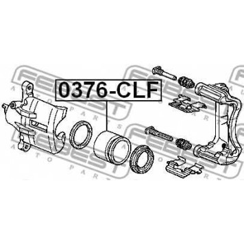 Поршень корпуса скобы тормоза FEBEST 0376-CLF
