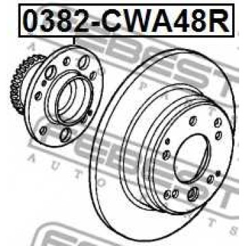 Ступица задняя FEBEST 0382-CWA48R-1