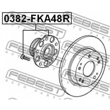 Ступица колеса FEBEST 0382-FKA48R