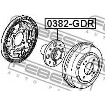 Ступица колеса FEBEST 0382-GDR