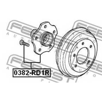 Ступица колеса FEBEST 0382-RD1R