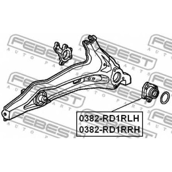 Ступица колеса FEBEST 0382-RD1RLH-1
