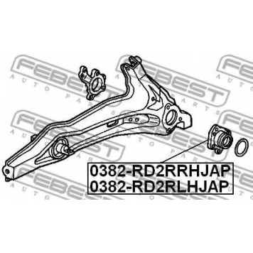Ступица колеса FEBEST 0382-RD2RLHJAP-1