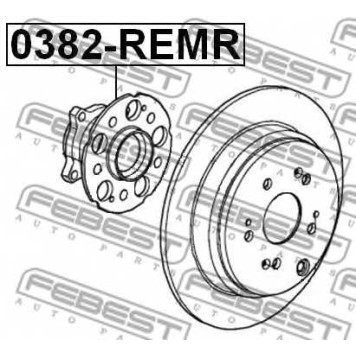 Ступица колеса FEBEST 0382-REMR