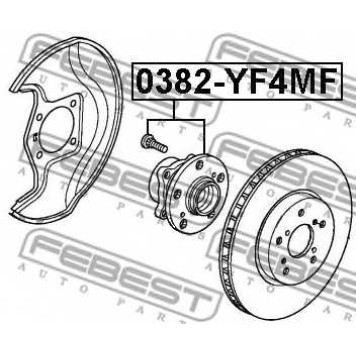 Ступица колеса FEBEST 0382-YF4MF-1