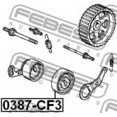 Натяжной ролик поликлинового ременя FEBEST 0387-CF3