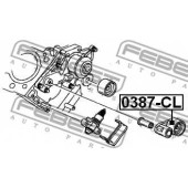 Натяжной ролик ременя ГРМ FEBEST 0387-CL