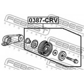 Натяжной ролик поликлинового ременя FEBEST 0387-CRV