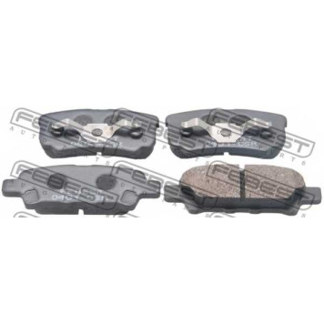 Колодки тормозные дисковые задний для MITSUBISHI LANCER(CS#A,CS#W,CT0), OUTLANDER(CU#W) <b>FEBEST 0401-CSR</b>