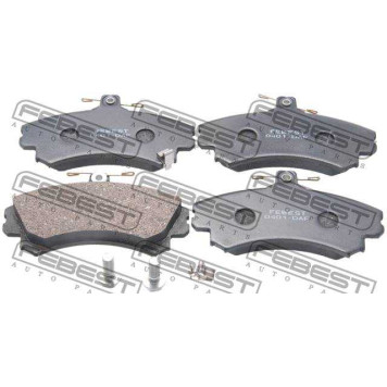 Колодки тормозные дисковые передний для MITSUBISHI COLT(Z2#A,Z3#A) <b>FEBEST 0401-DAF</b>