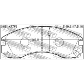 Колодки тормозные дисковые передний для MITSUBISHI DIAMANTE, FTO, GALANT, L 200, L 400 / SPACE GEAR, L 400, LANCER, OUTLANDER, PAJERO, SIGMA, SPACE RUNNER, SPACE <b>FEBEST 0401-K77F</b>