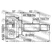 Шарнир приводного вала FEBEST 0410-004A44
