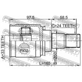 Шарнир приводного вала FEBEST 0411-CY3MTLH