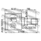 Шарнир приводного вала FEBEST 0411-DG