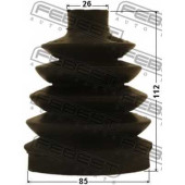 Пыльник приводного вала FEBEST 0417P-EA3