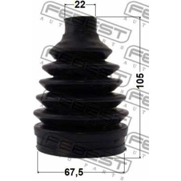 Пыльник приводного вала FEBEST 0417P-GA2RR-1