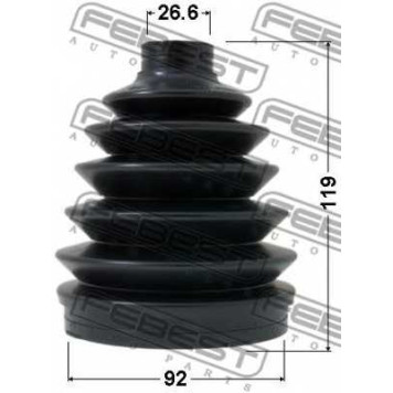 Пыльник приводного вала FEBEST 0417P-V75