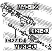Осевой шарнир рулевой тяги FEBEST 0422-DJ