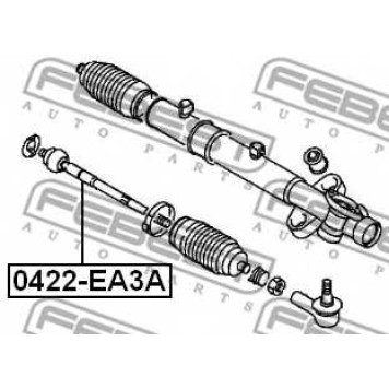 Осевой шарнир рулевой тяги FEBEST 0422-EA3A
