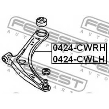 Рычаг независимой подвески колеса FEBEST 0424-CWRH