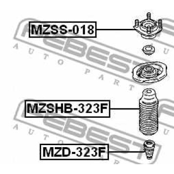 Крепление попоречного рычага по FEBEST 0435-CAN-1