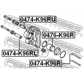 Направляющий болт корпуса скобы тормоза FEBEST 0474-K96RU