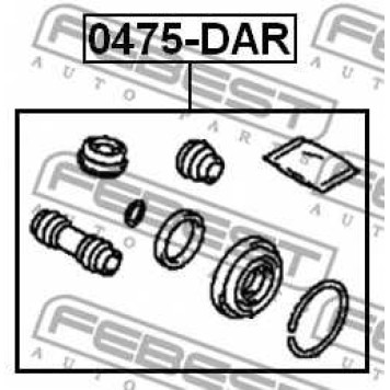 Ремкомплект тормозного суппорта FEBEST 0475-DAR