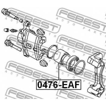Поршень корпуса скобы тормоза FEBEST 0476-EAF