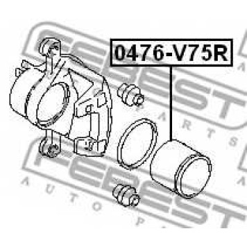Поршень корпуса скобы тормоза FEBEST 0476-V75R-1