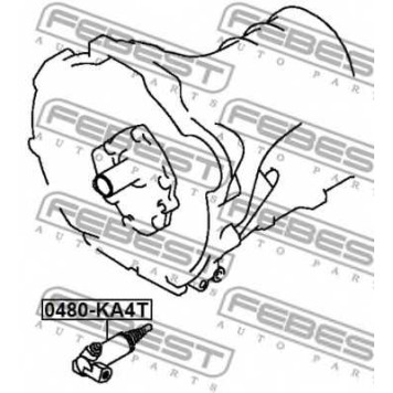 Рабочий цилиндр сцепления FEBEST 0480-KA4T