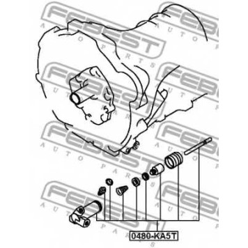 Рабочий цилиндр сцепления FEBEST 0480-KA5T-1