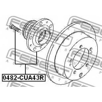 Ступица колеса FEBEST 0482-CUA43R