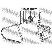 Натяжной ролик поликлинового ременя FEBEST 0487-K96W