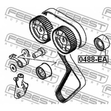 Паразитный / ведущий ролик зубчатого ремня FEBEST 0488-EA